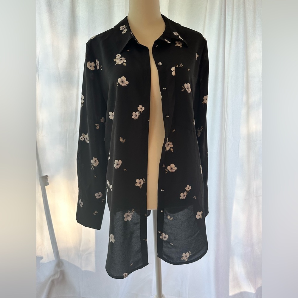 Flower print blouse